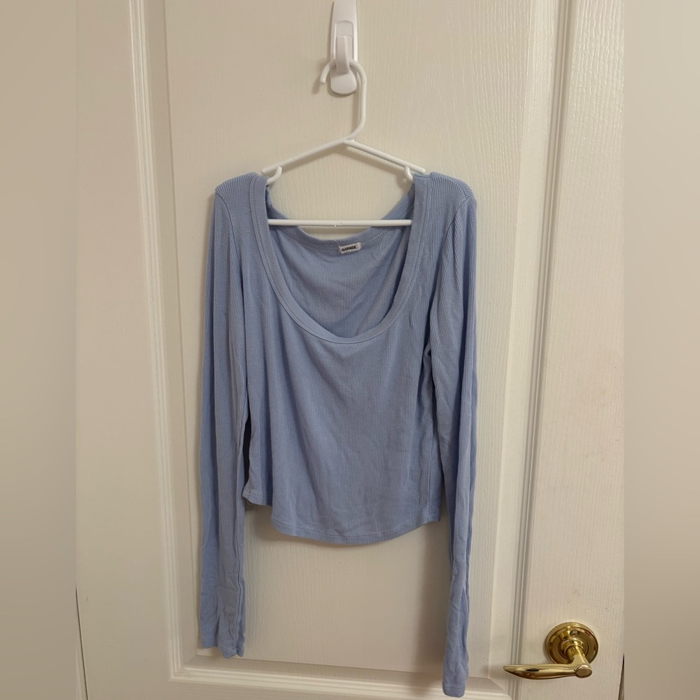 Garage Sky Blue Long Sleeve Tee